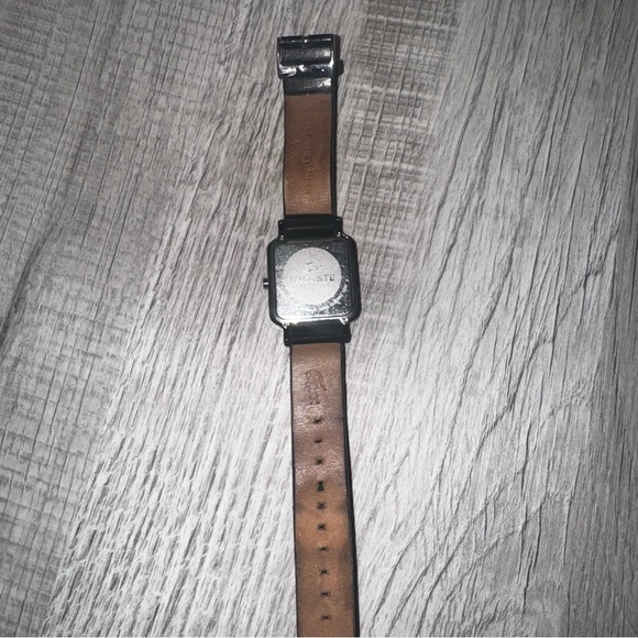 Lacoste LG 56.4.22.2304 Watch With Leather Band Square Face RARE Needs Battery - Picture 7 of 16